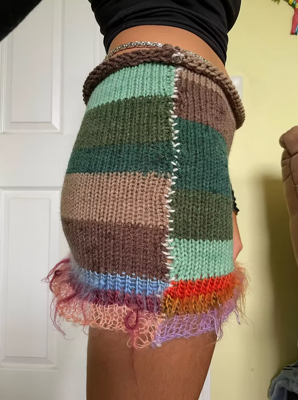 Fur Trim Skirt- Siren (XS-2XL)