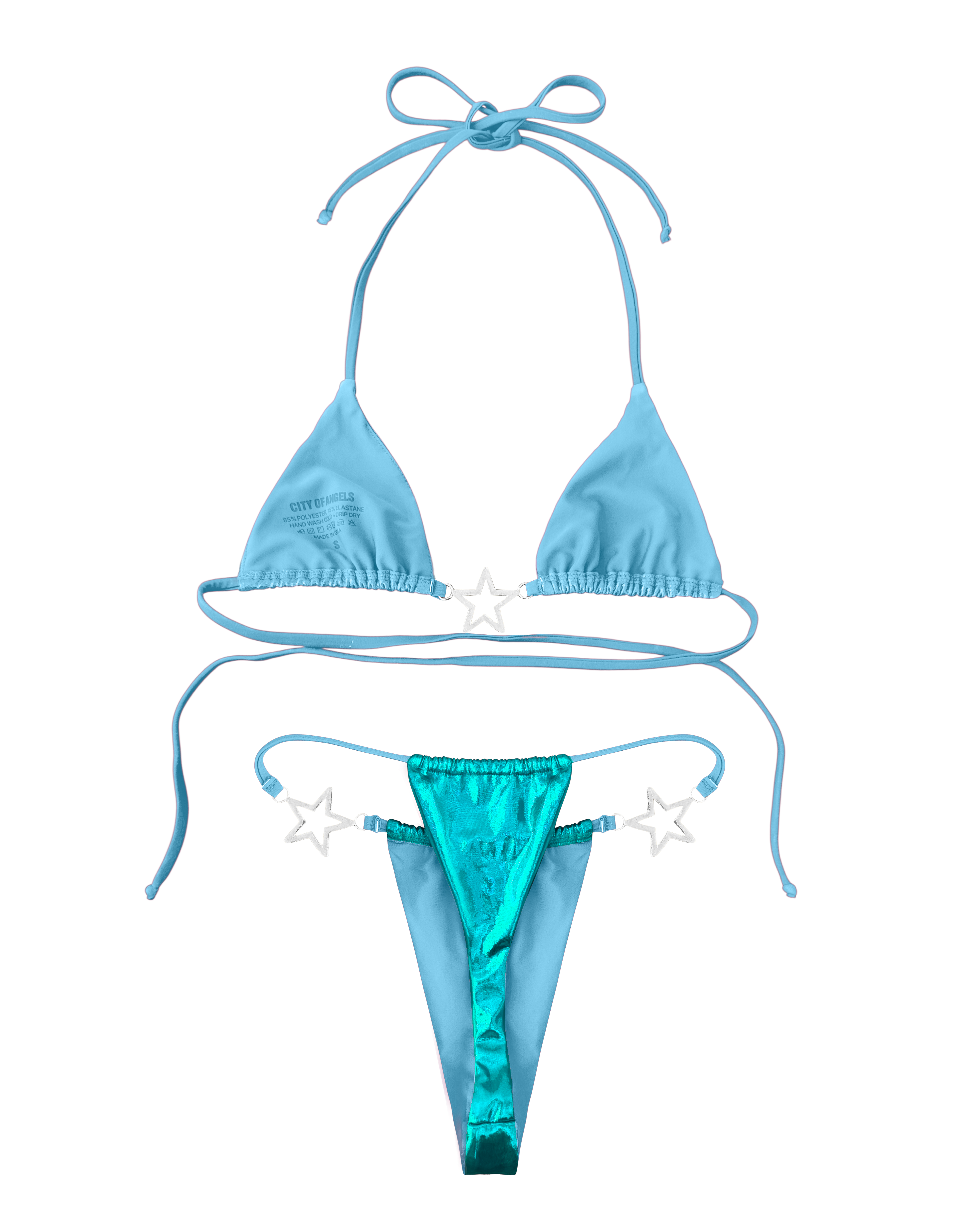 Charmed Bikini Top Teal (XS-XL)