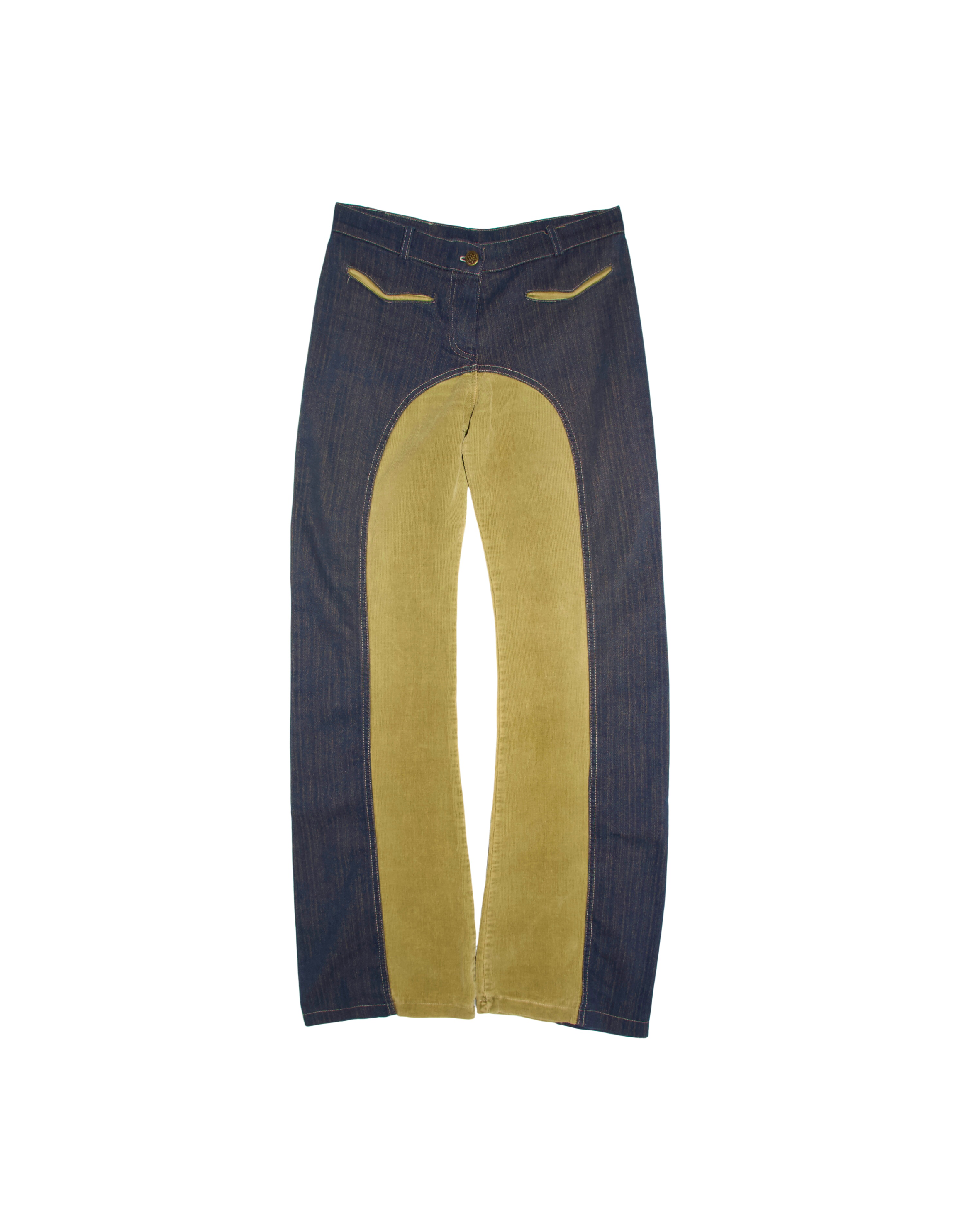 Y2K French Corduroy Pants (S-M)