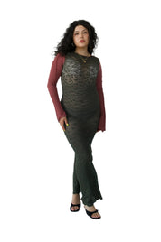 Elongated Sleeve Lace Center Dress (S/M)