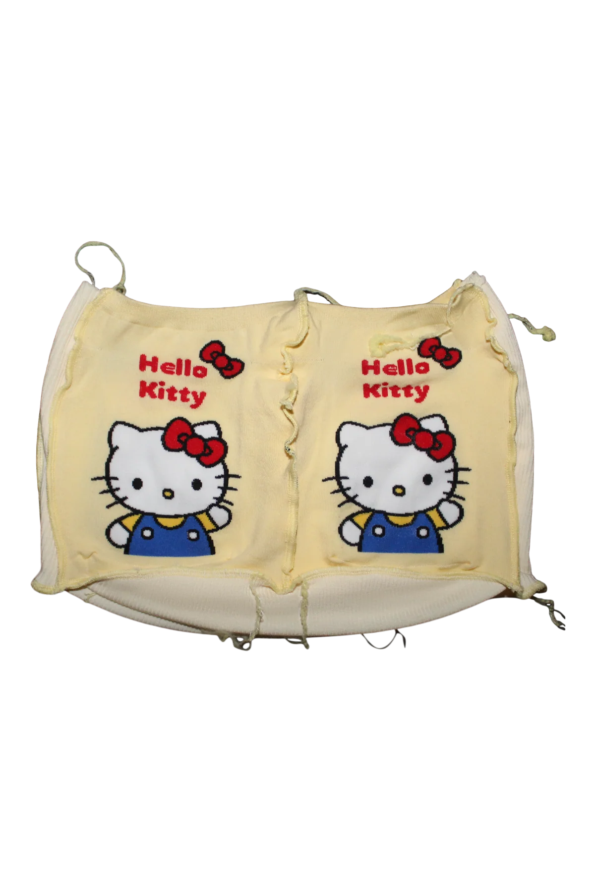 Yellow Butter Cream Mini Skirt ᧔•᧓