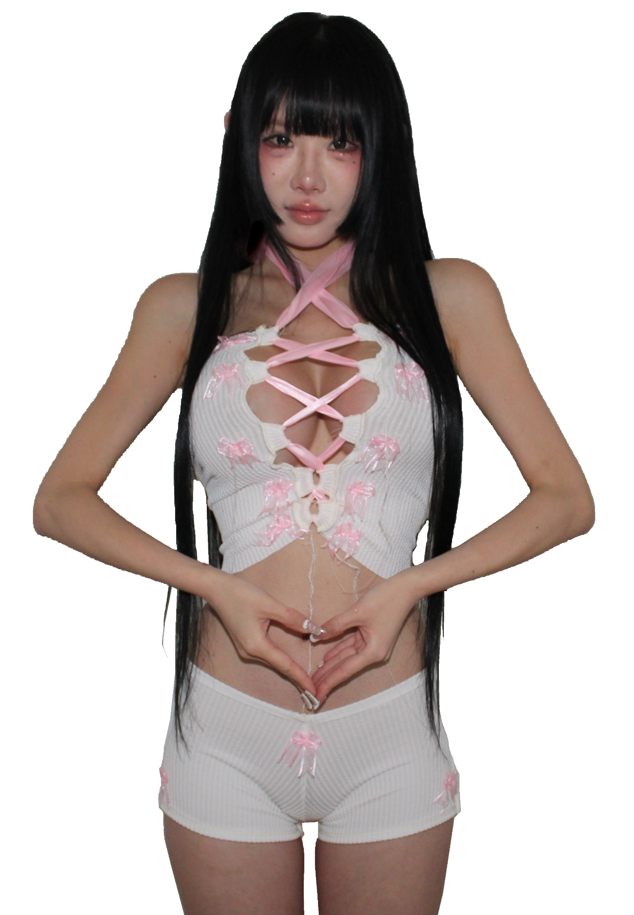 ‧₊˚🖇️🎀✩ ₊˚🎧⊹♡ pink gelatin butt shorts ‧₊˚🖇️✩ ₊˚🎧⊹♡ 🐬