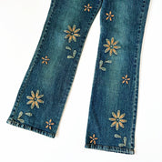 Early 2000s Flower Power Jeans
