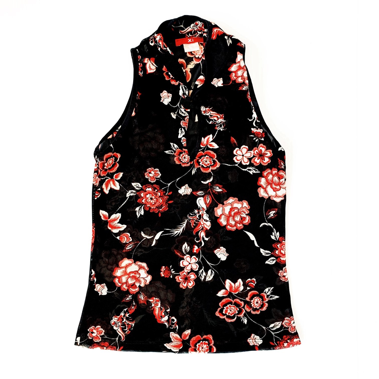 90s Sheer Floral Top
