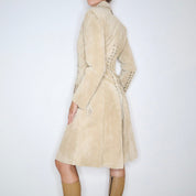 Beige Suede Corset Jacket (Small) 