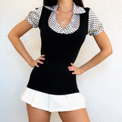 Early 2000s Polkadot Layered Top