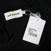 SELF PORTRAIT Black Mason Midi Dress (S)