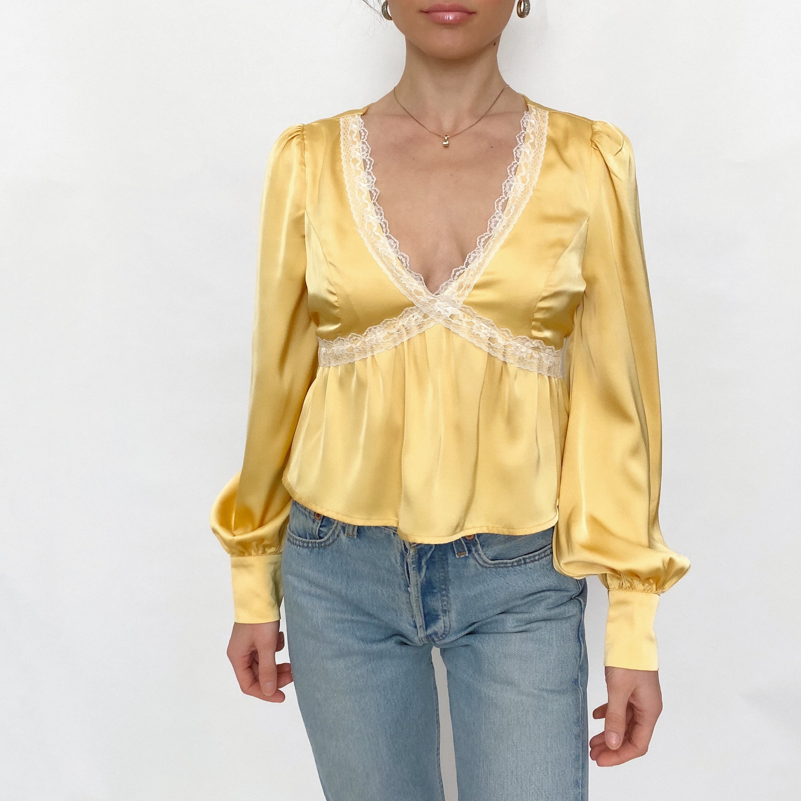 silky belle blouse - small