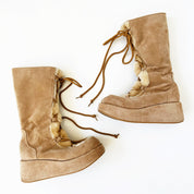 Lace Up Platform Winter Boots