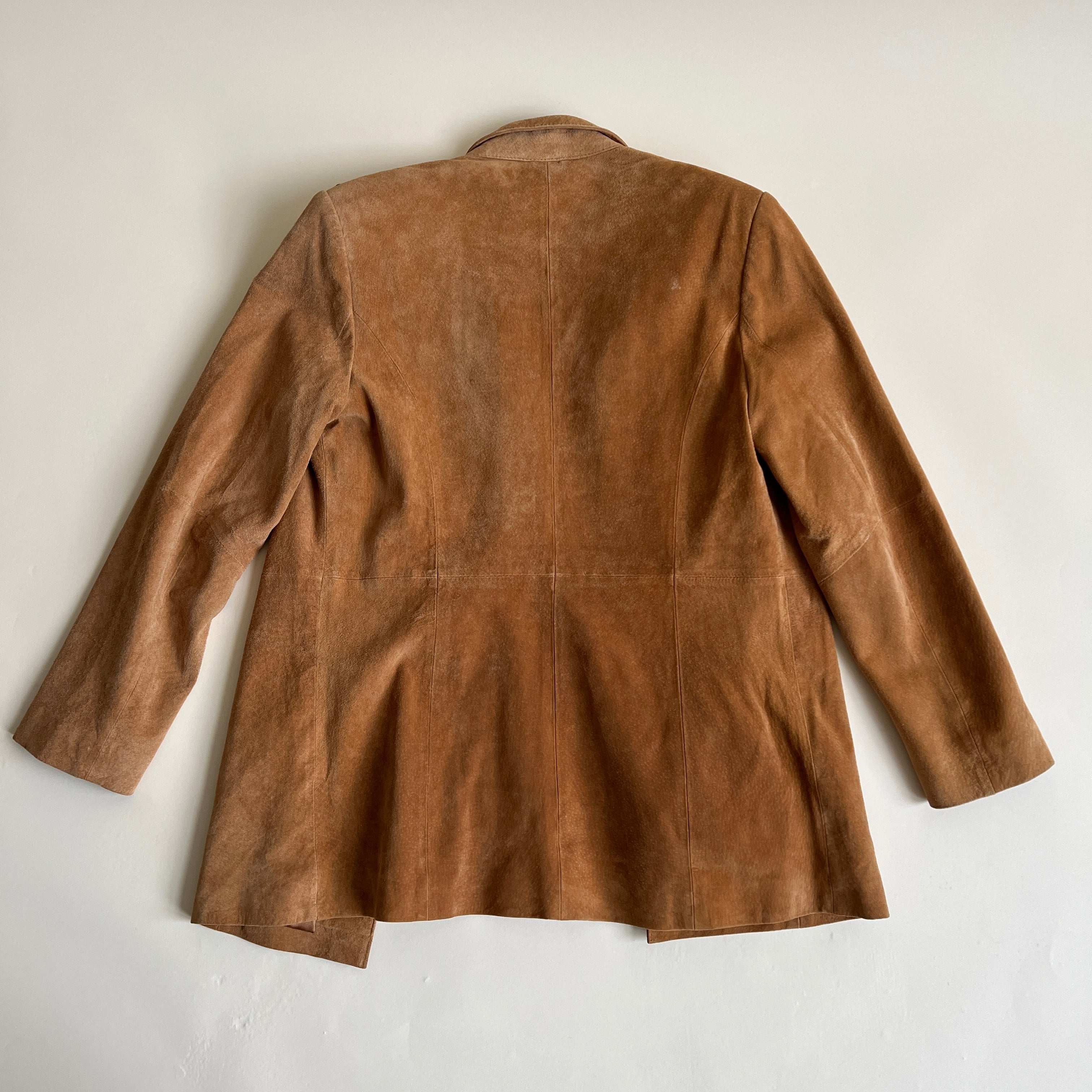 Vintage 90s suede jacket + pant set - M