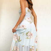 Silk Floral Maxi Dress (XS)