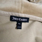 JUICY COUTURE Tan Velour Hoodie (S)