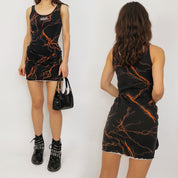 lightning bolt mini dress - medium
