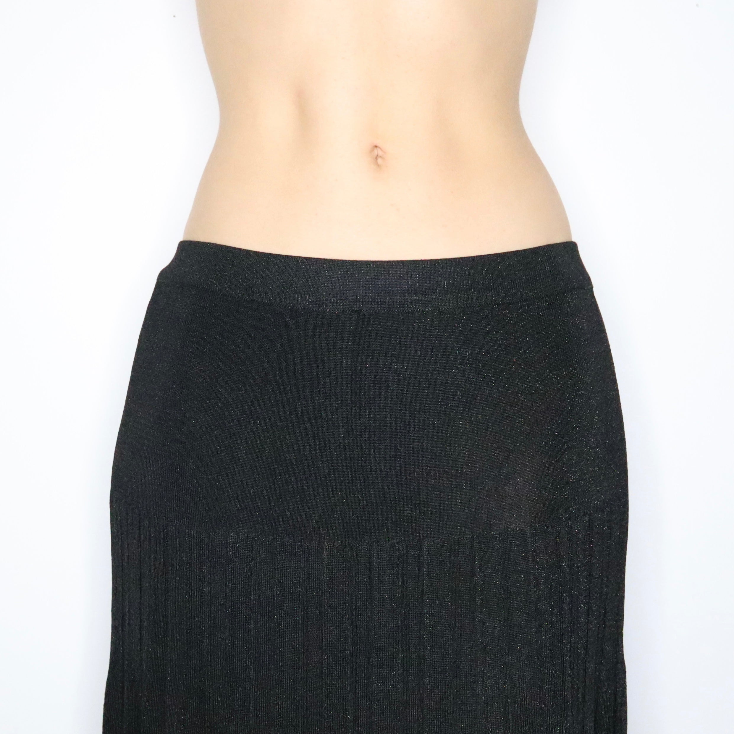 90s LUISA SPAGNOLI Knit Maxi Skirt (M)