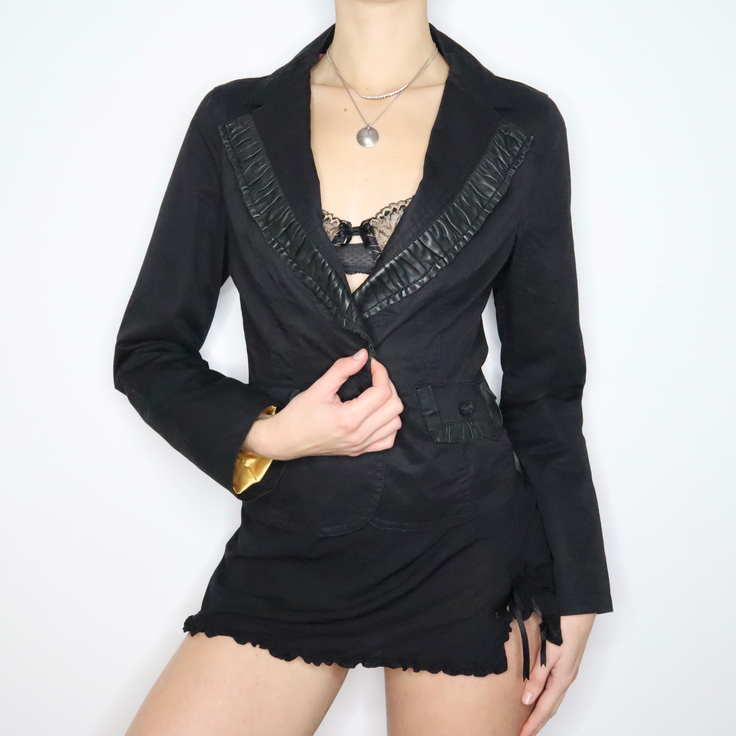 Y2K MACKAGE Corset Blazer (M)