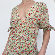 floral summer dress - size 8