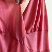 Hand dyed blush pink vintage maxi slip - s/m