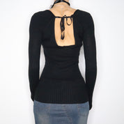 Vintage Lululemon Long Black Knit Sweater (S-M)