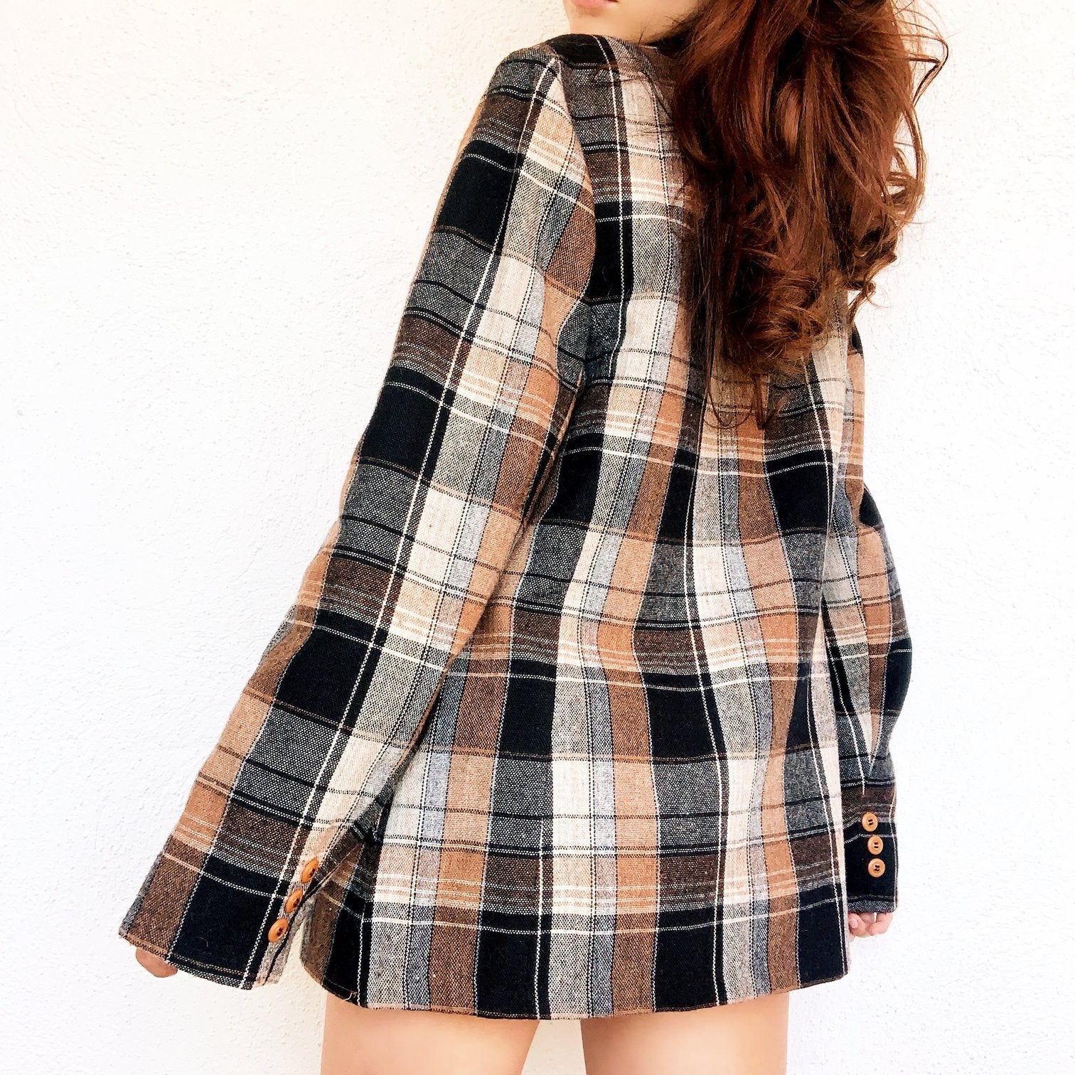 Vintage Plaid Blazer