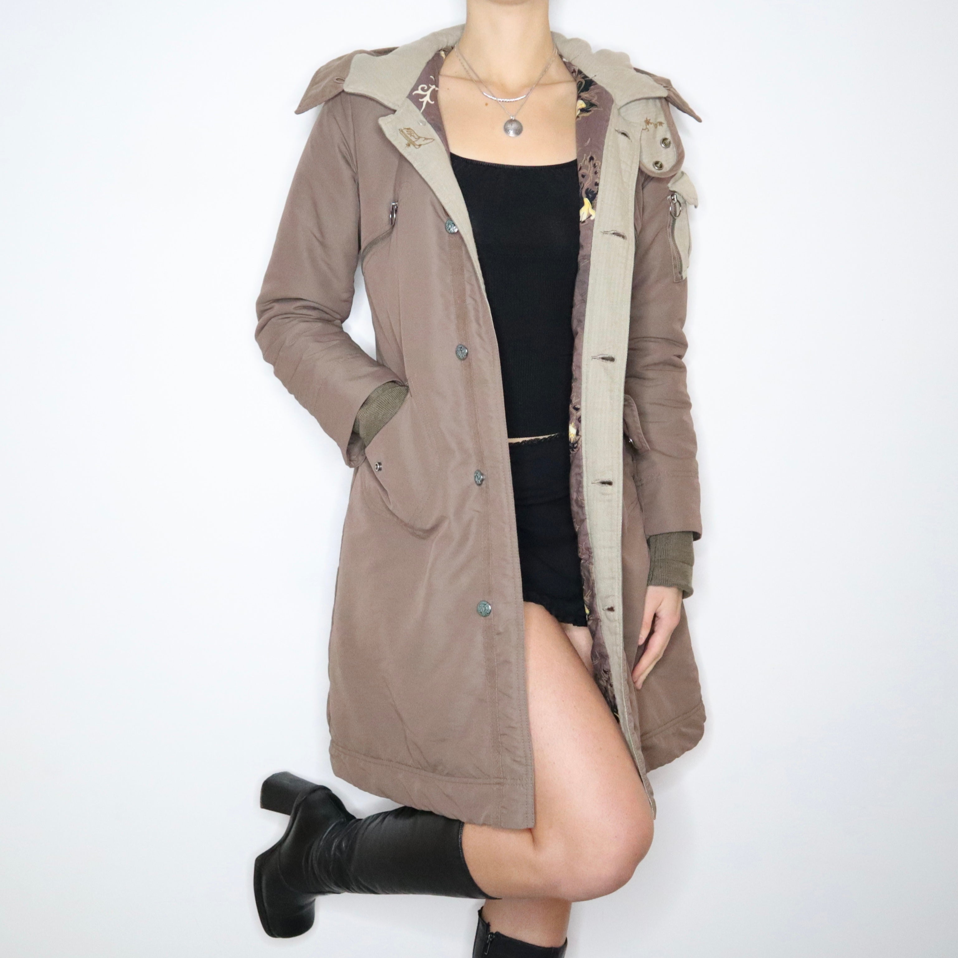 Y2K DIESEL Parka Coat (S)