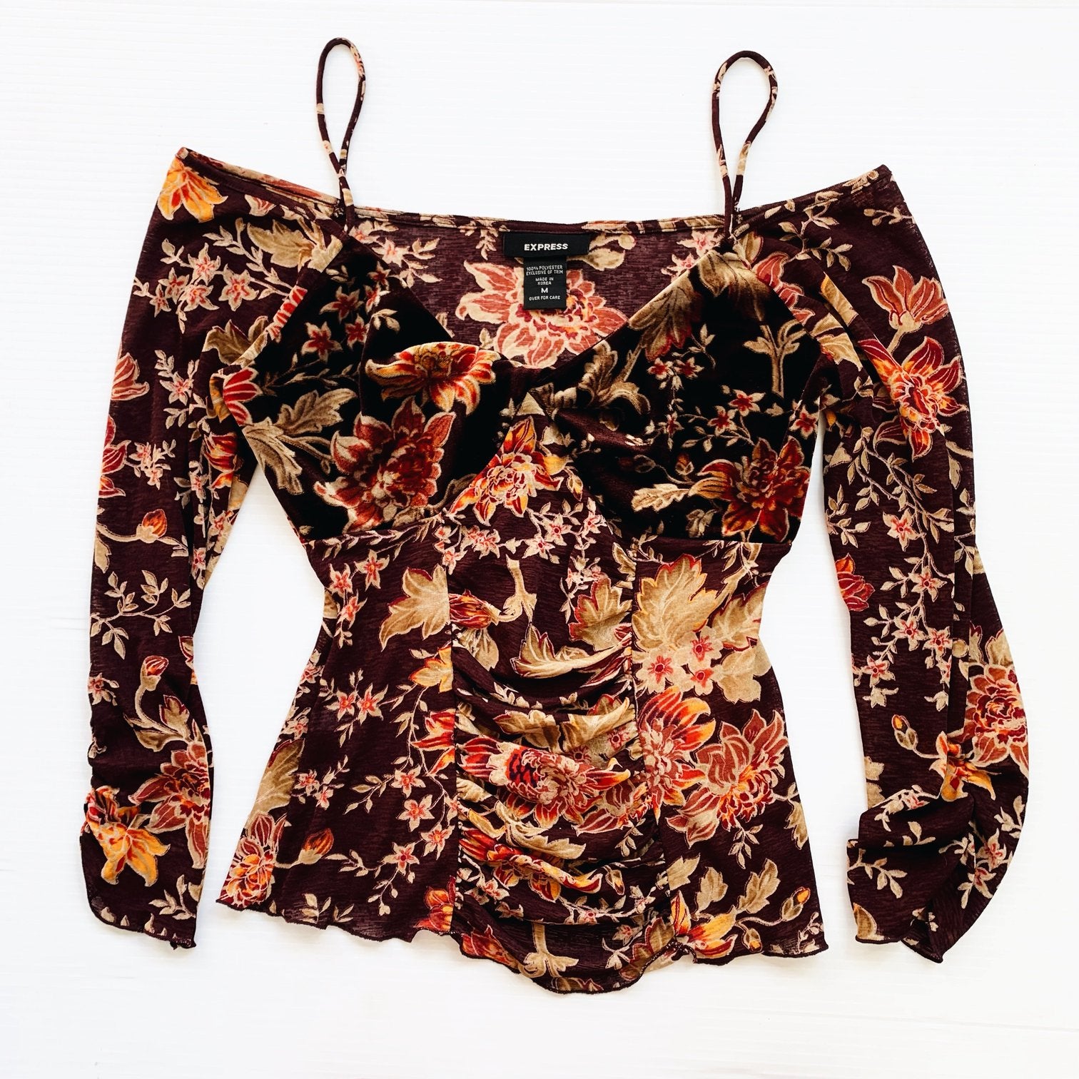 Velvety Floral Top