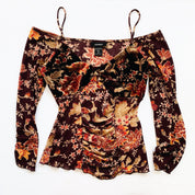 Velvety Floral Top
