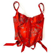 Red Satin Dragon Corset
