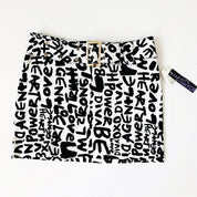 90s Graffiti Mini Skirt