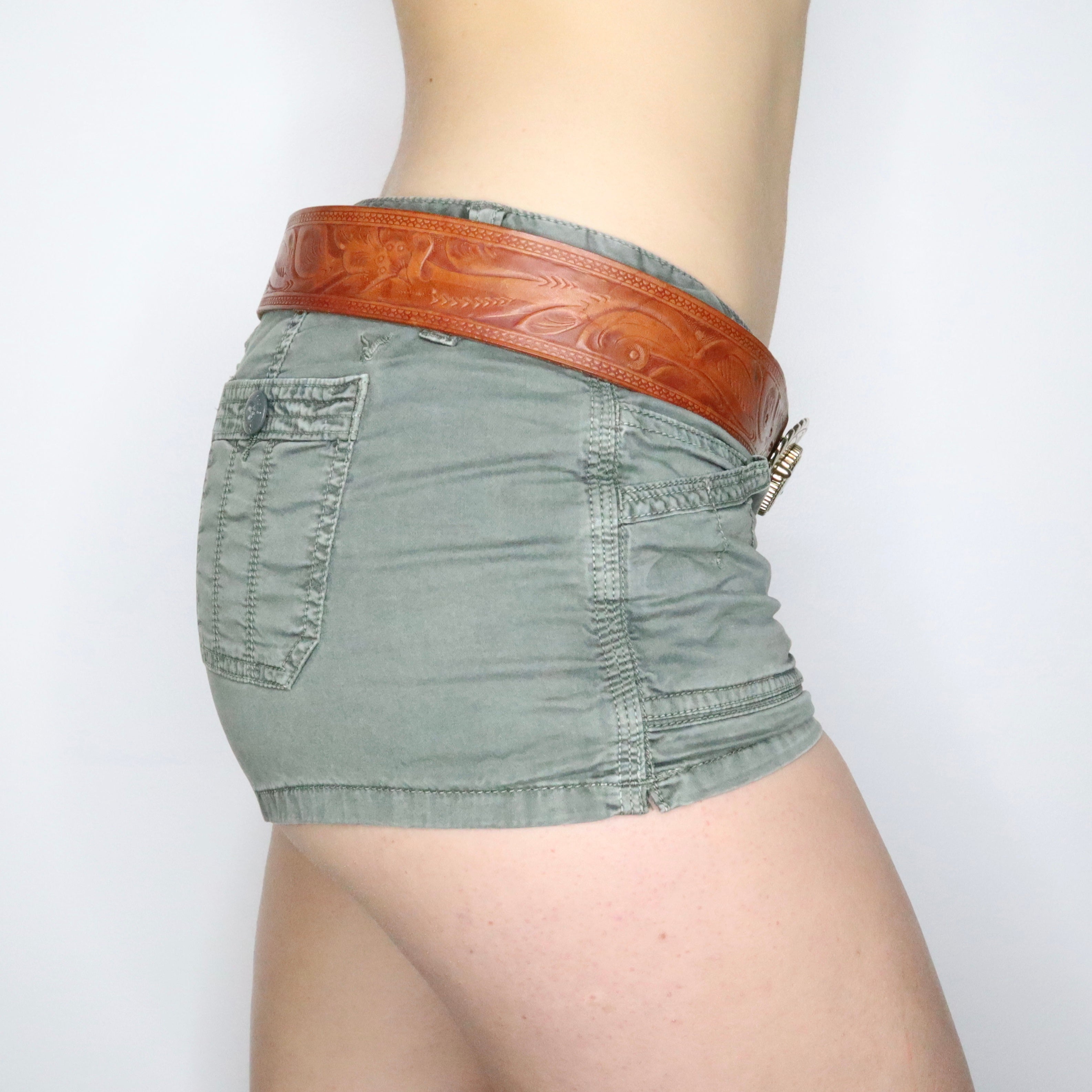 90s Western Leather Belt (M/L)
