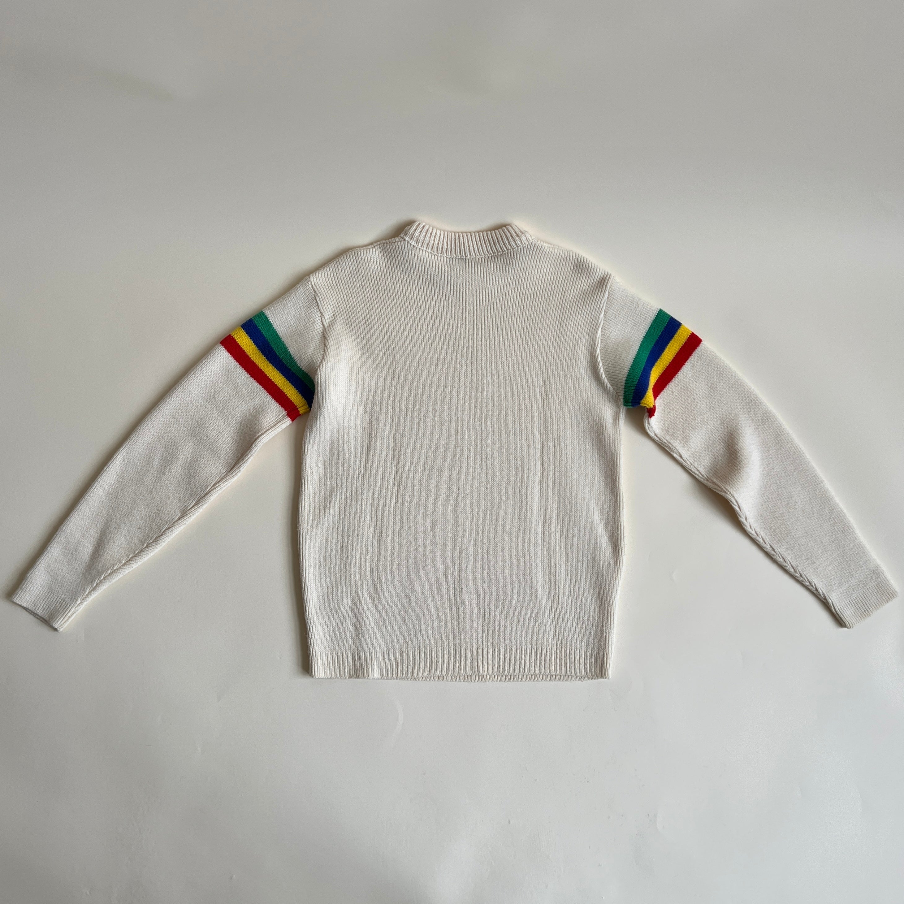 Vintage 70s Sears rainbow sweater - M/L