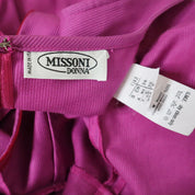 90s MISSONI Pink/Purple Square Neckline Dress (S/M)