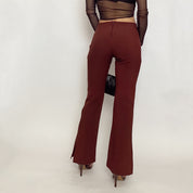 y2k split hem pants - extra small