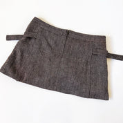 Tweed Pleated Mini Skirt