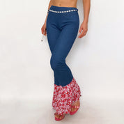 Funky Star Print Flare Pants