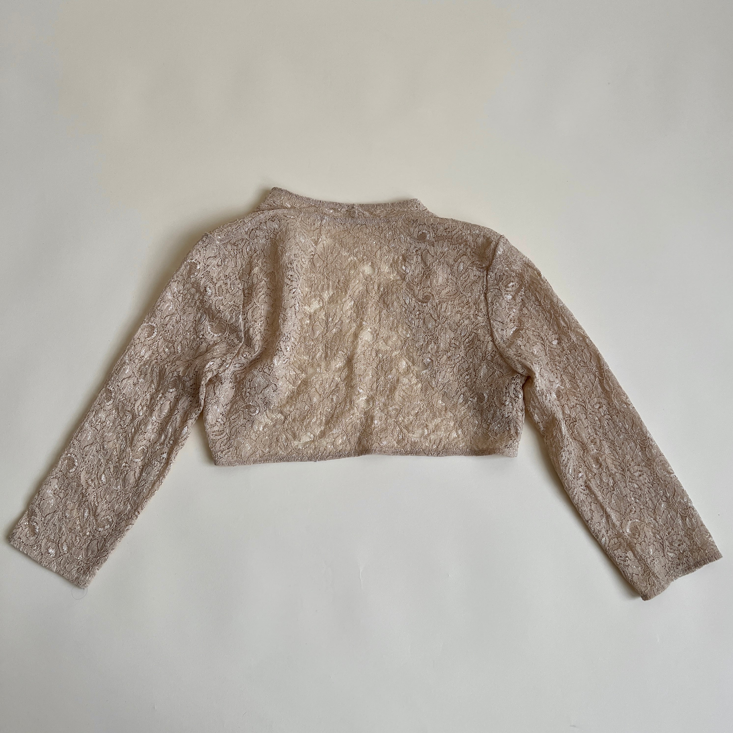 Beige lace bolero (L)