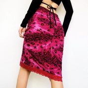 Guess Jeans Leopard Midi Skirt