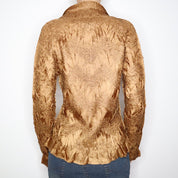 90s Copper Textured Button Up (M/L)