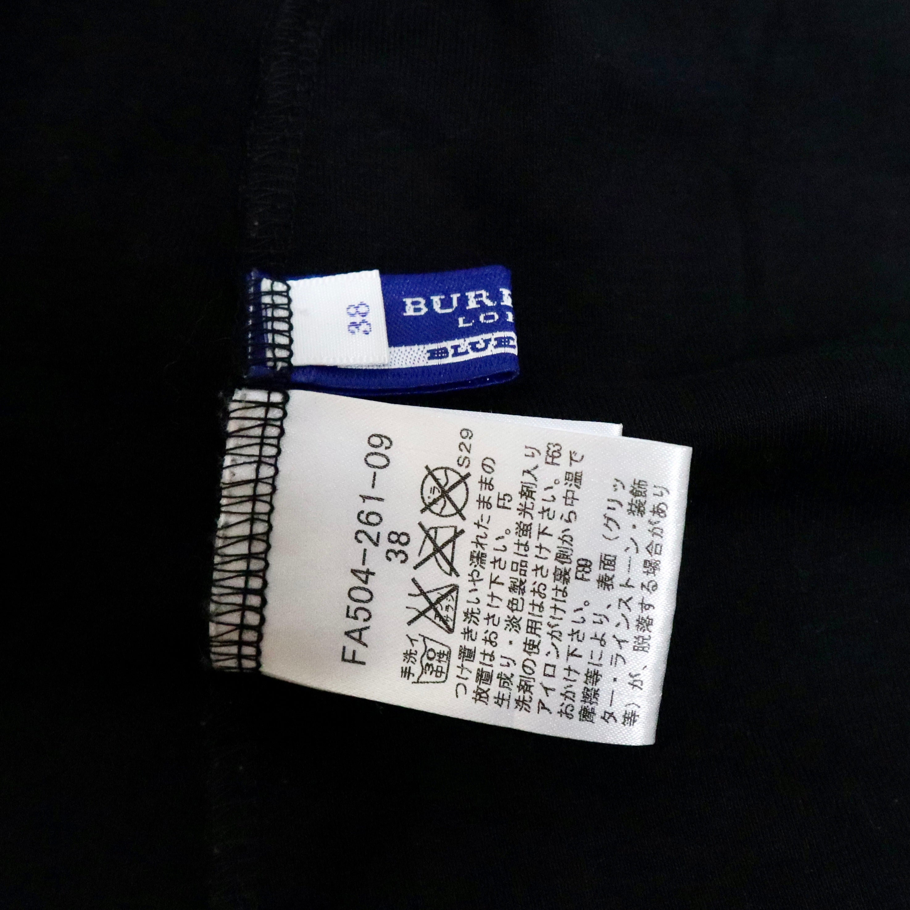 Y2K BURBERRY Black Blouse (S)