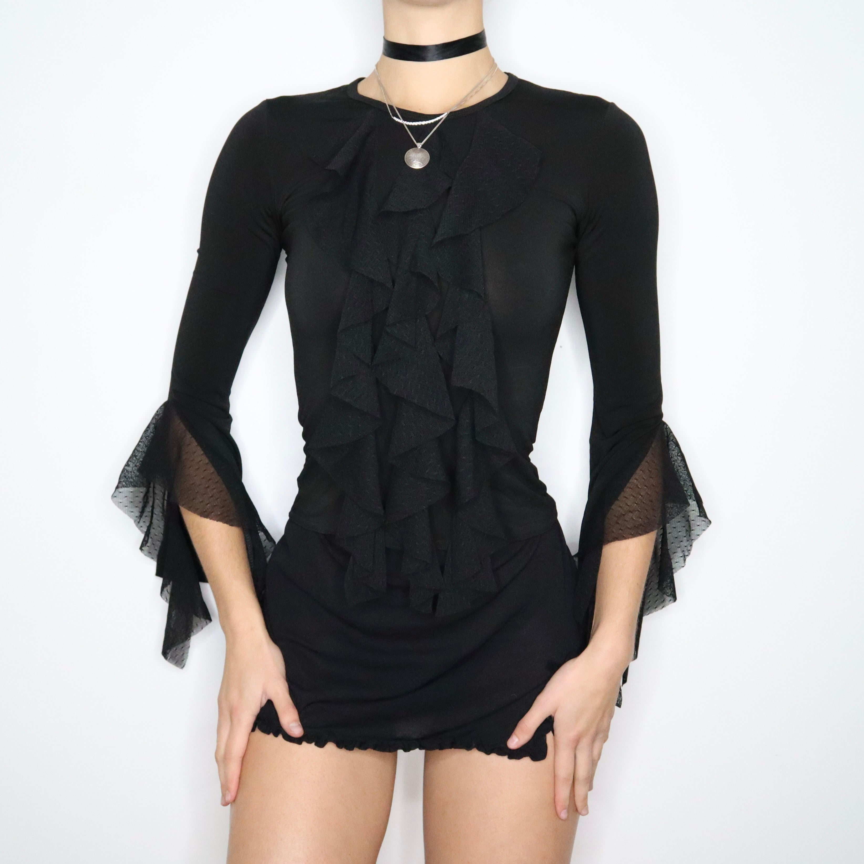 90s French Whimsigoth Top (S)