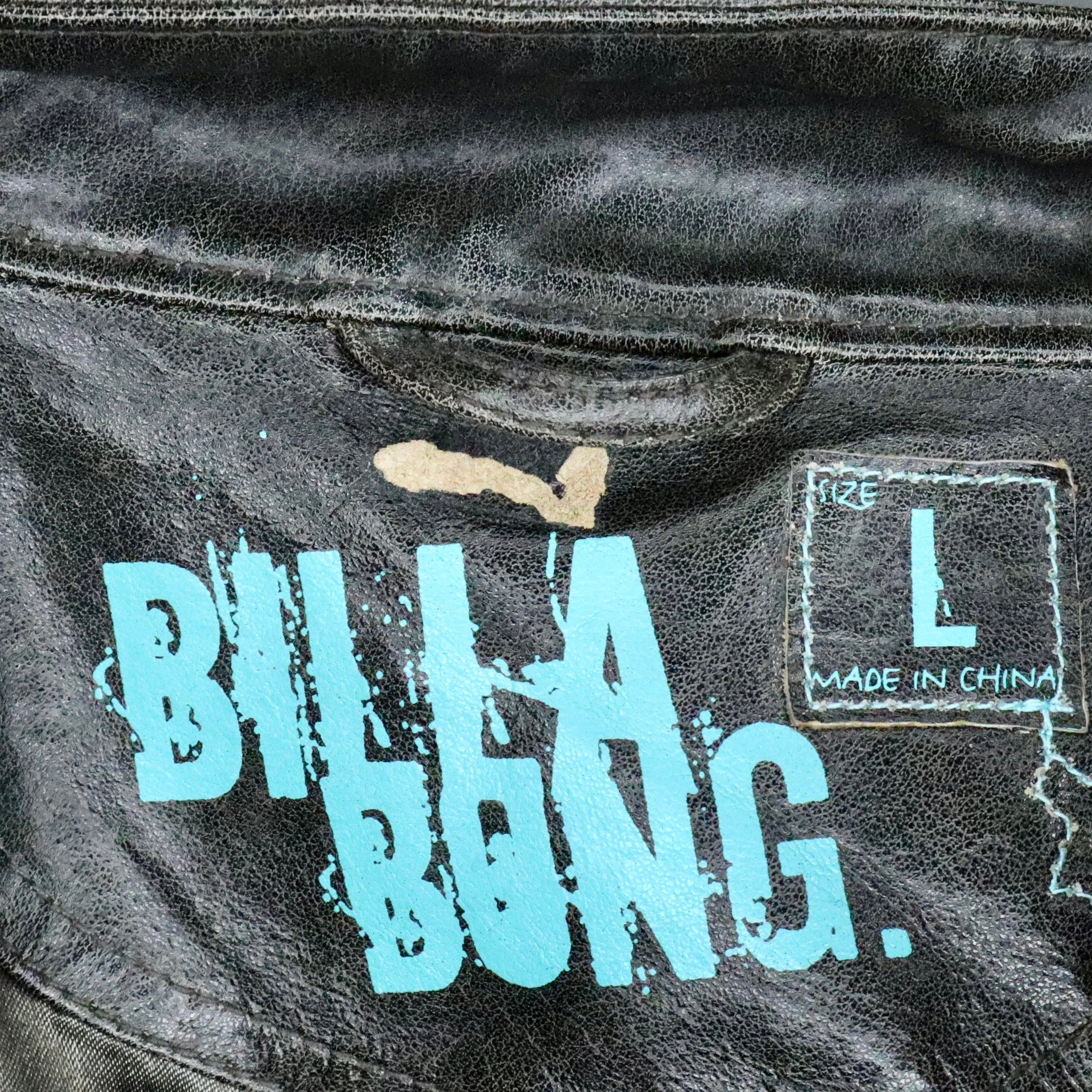 Leather Cafe Racer Jacket (L) no