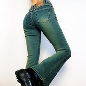 90s Grommet Flare Jeans