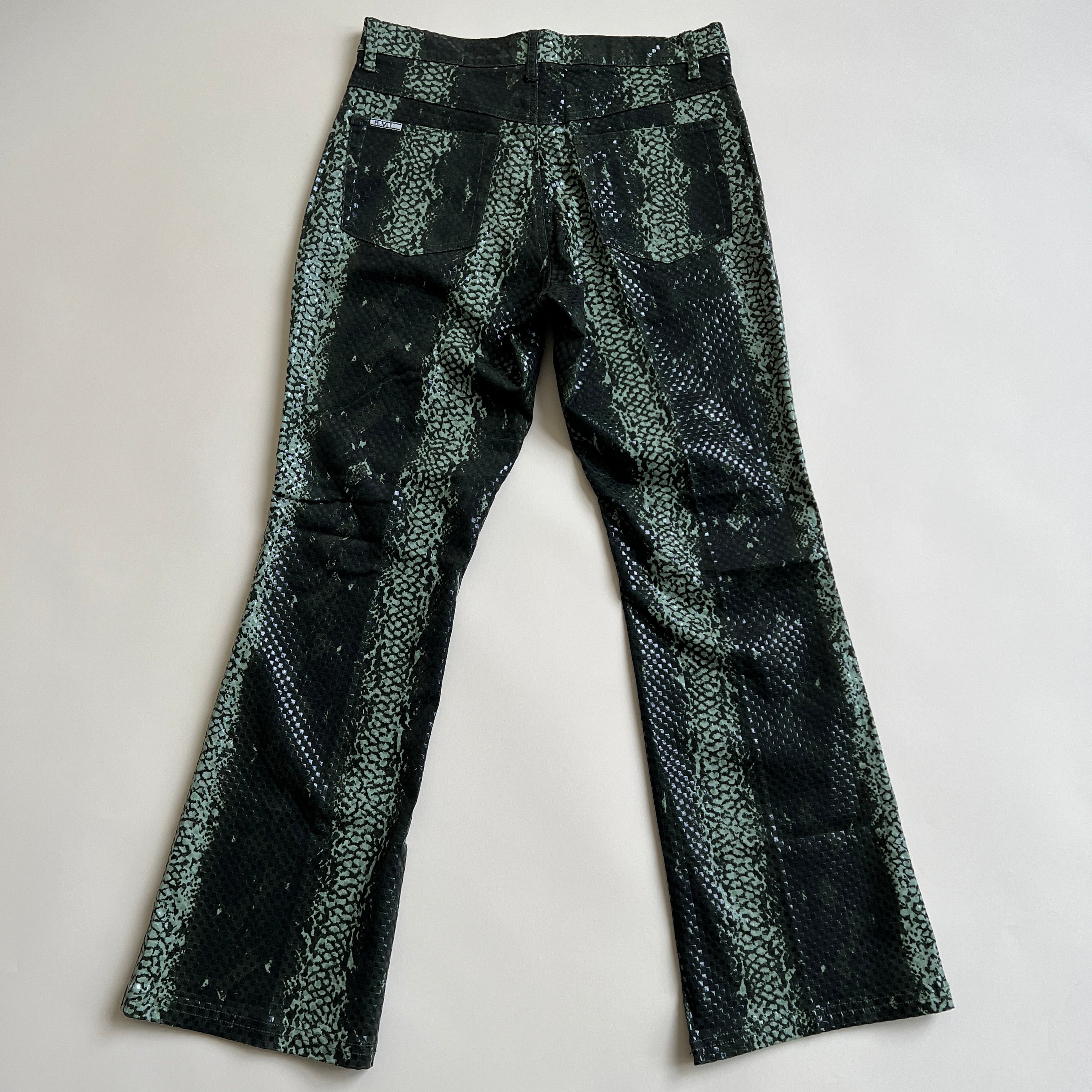 Vintage 90s faux snakeskin pant - L