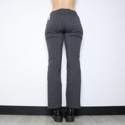 90s Gray Pinstripe Trousers (S/M)