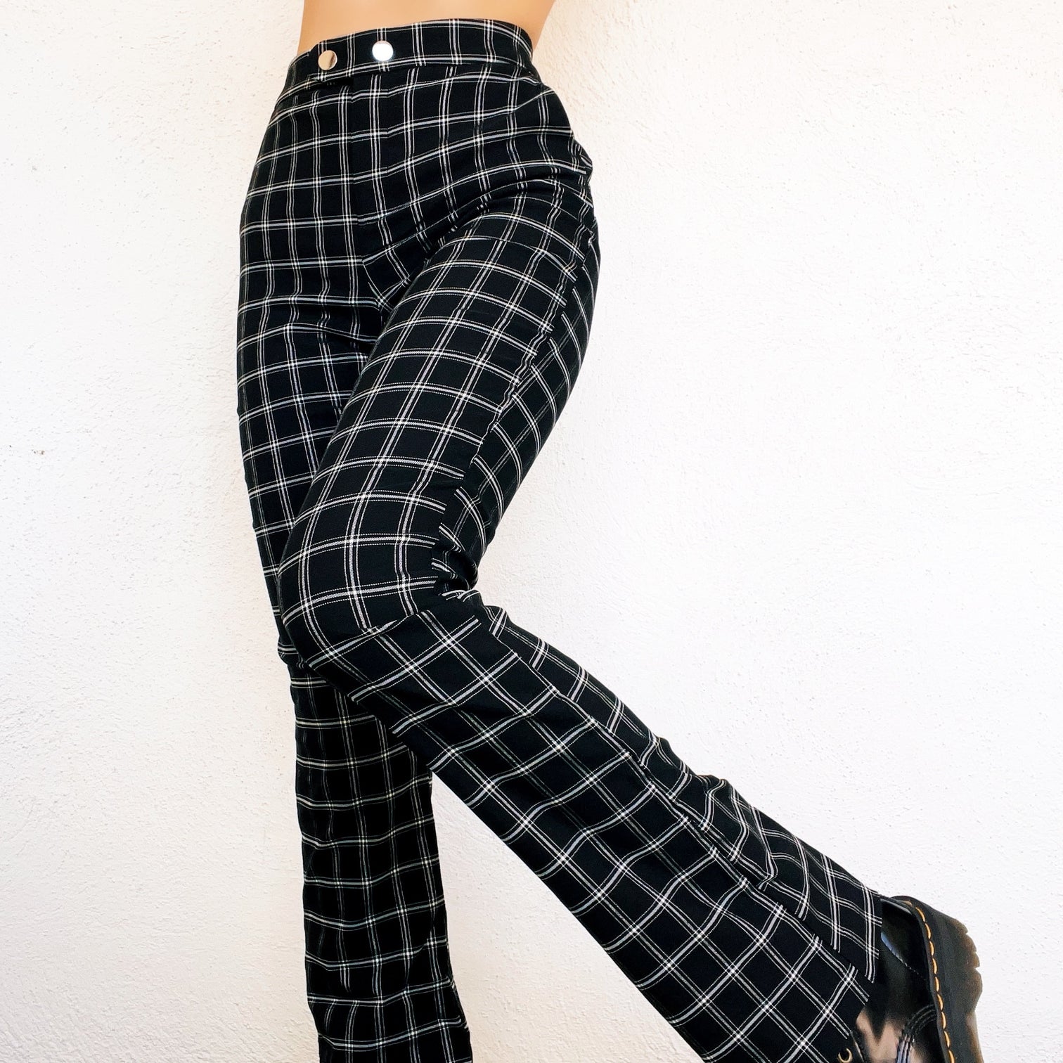 Black & White Grid Pants