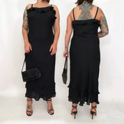 flirty silk dress - size l