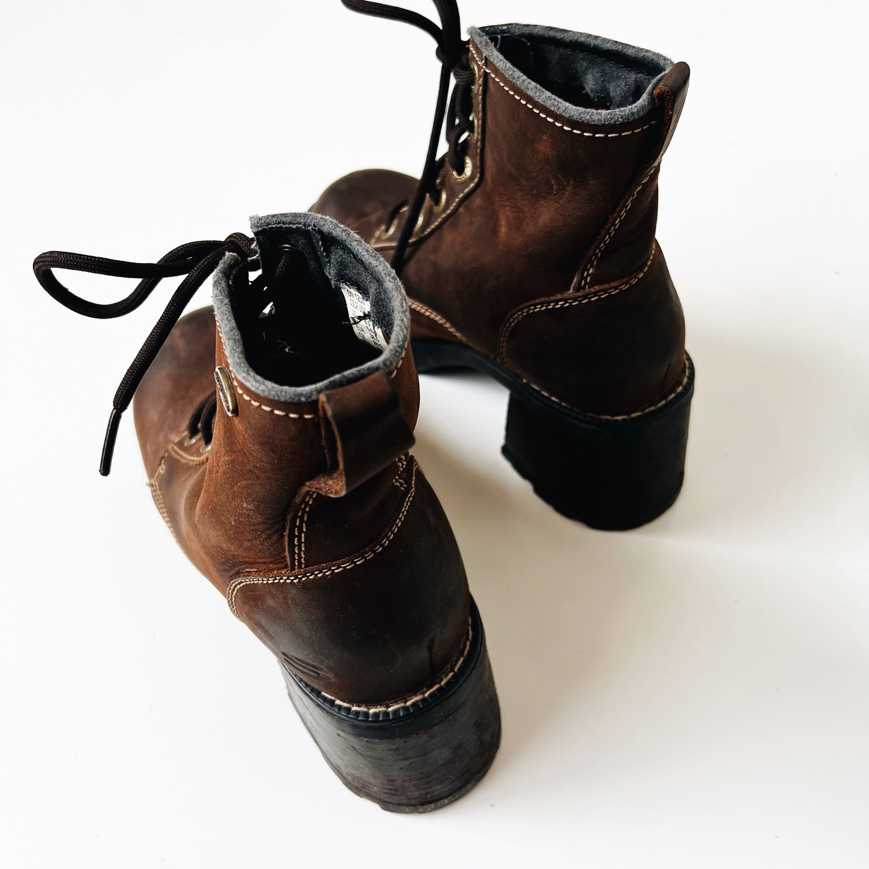Brown Leather Skechers Boots