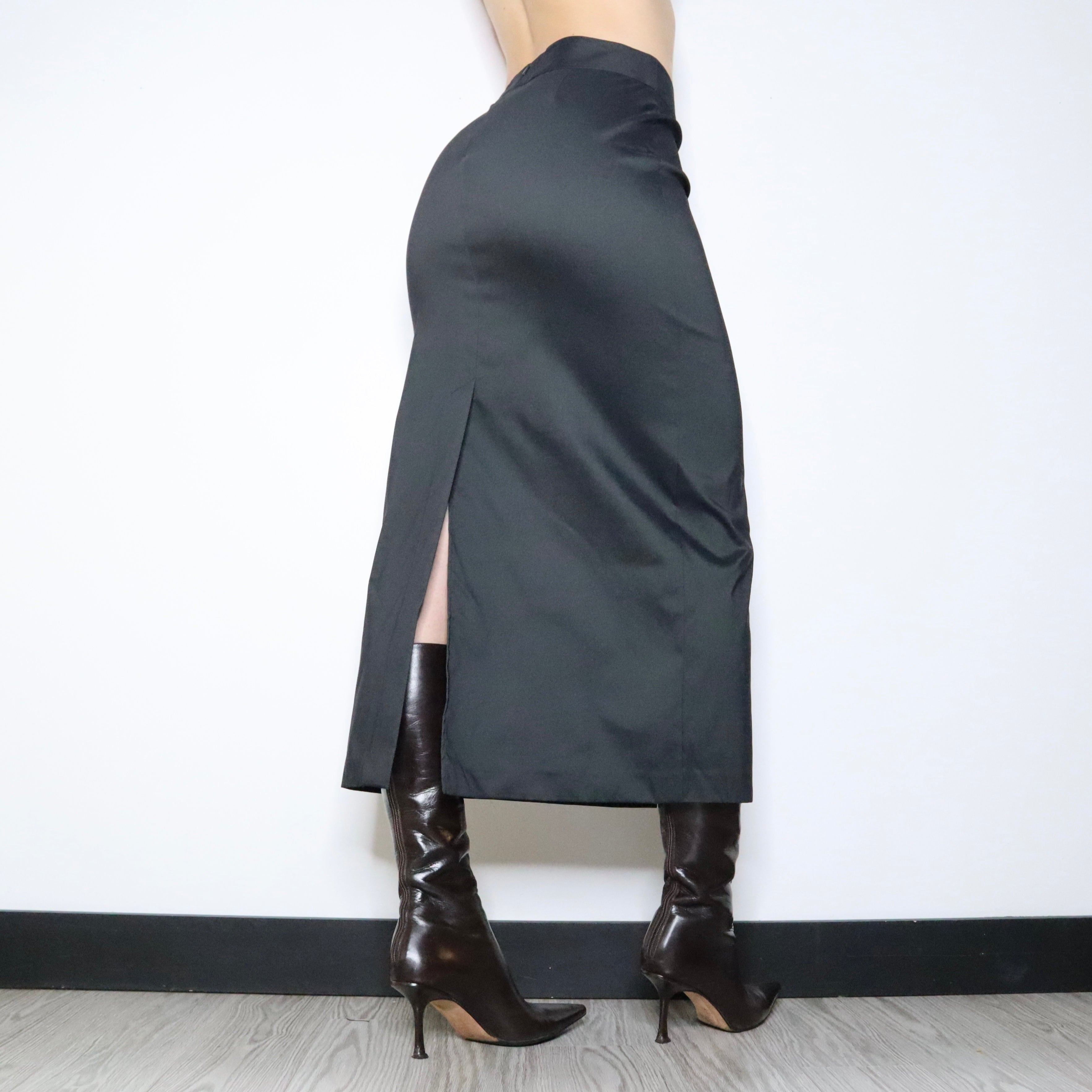 90s Slit Maxi Skirt (S)
