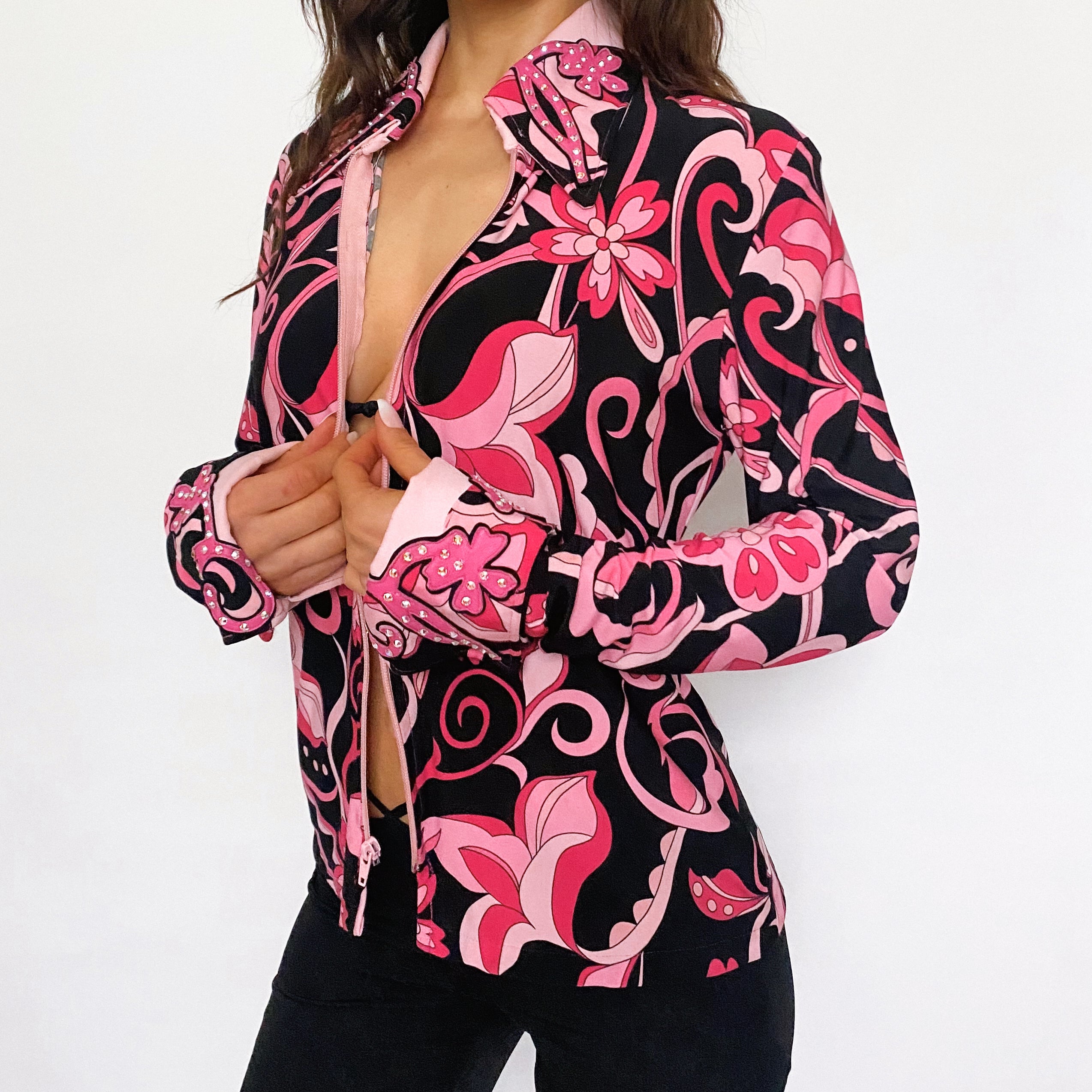 1 of 1 rhinestone party blouse - large