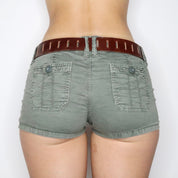 90s Brown Leather Belt (XS/S)