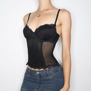 Black Mesh Bustier (Small)